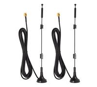 Fyearfly Lot de 2 antennes numériques, gain 12DBI, augmente le signal pour routeurs AP WLAN, 2,4 GHz 5 GHz, matériau PVC durable, couverture omnidirectionnelle