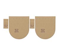 Fyearfly Lot de 2 pochoirs pour portefeuille en acrylique pour loisirs créatifs