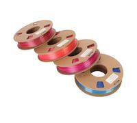 Fyearfly Lot de 4 rouleaux de filament PLA en soie bicolore de 1,75 mm pour arts brillants, artisanat et modélisme, fonctionne sur les appareils d'impression 3D FDM