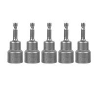 Fyearfly Lot de 5 douilles hexagonales magnétiques en acier à outils, adaptateur de tournevis électrique, 19 mm, foret polyvalent pour changement rapide, durable et fiable