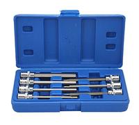 Fyearfly Lot de 7 douilles carrées 3/8, tailles hexagonales essentielles 1/8 à 3/8, parfait pour les espaces restreints, kit d'outils durable et polyvalent pour mécaniciens et amateurs de bricolage