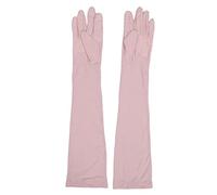 Fyearfly Manchons de bras d'été allongés, Protection solaire UV, manches en soie glacée pour femmes, pour le cyclisme en plein air, la course à pied, 2 pièces (Rose)