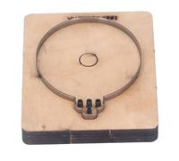 Fyearfly Matrice de découpe en cuir en forme de boule de Noël, moule en alliage d'acier pour loisirs créatifs, outil durable et précis pour projets en cuir