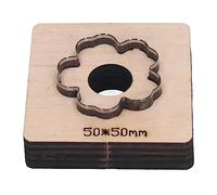 Fyearfly Matrice de découpe en forme de fleur, moule en alliage d'acier et cuir, plaque en bois durable, outil de bricolage précis pour projets de bricolage