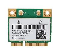 Fyearfly Mini adaptateur WiFi PCIE 8265AC - 1200 M double bande (2,4 GHz/5 GHz), Bluetooth 4.2, carte réseau 802.11ac pour ordinateur portable, PC, prend en charge Windows 10/8.1/8/7 et Linux
