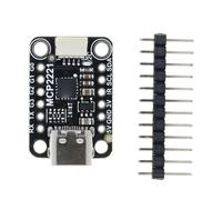 Fyearfly Module de Conversion USB vers GPIO ADC I2C, Module Adaptateur de Convertisseur USB-GPIO, pour Capteur Stemma QT, Interface de Type C, Carte de Traitement du Signal du Pilote PWM