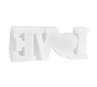Fyearfly Moule en silicone pour loisirs créatifs, forme de lettre d'amour, outil de décoration unique