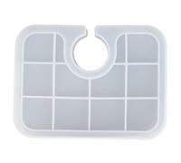 Fyearfly Moule en silicone pour loisirs créatifs, plateau en résine époxy translucide, démoulage facile, durable