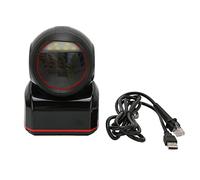 Fyearfly OmniScan 640 Lecteur de codes-barres USB omnidirectionnel 2D/1D avec LED rouge pour un paiement rapide au détail, lecture à partir des écrans de téléphone et d'ordinateur, configuration