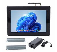 Fyearfly Panneau PC Industriel, 10.1in Panel PC Industriel Moniteur sans Fil Alliage Anti-interférence IP65 Étanche Ordinateur Industriel Intégré AC100-240V