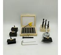 Fyearfly Petit kit portable de 19 pièces de support de poteau à changement rapide, résout les problèmes d'installation de mini tour, comprend 9 barres d'alésage 3/8, précision abordable pour les