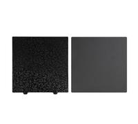 Fyearfly Plaque de construction E5P-377 pour imprimante 3D, 377 x 370 mm, double surface PET et PEI givré, feuille d'acier à ressort magnétique flexible pour Ender 5 Plus, retrait d'impression sans