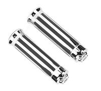 Fyearfly Poignées de guidon 25 mm en aluminium et caoutchouc pour Yamaha, Honda, Suzuki