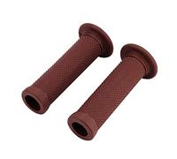 Fyearfly Poignées de guidon vintage 22 mm - Décoration étoile - Marron rouge - Pour Chopper