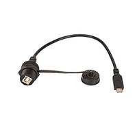 Fyearfly Rallonge encastrée de type C vers USB-B pour imprimantes, tableaux de bord automobiles, navires de mer, transfert de données étanche et connexion PC aux unités de numérisation