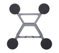 Fyearfly Support à ventouse rectangulaire en alliage d'aluminium, angle réglable pour toit ouvrant de voiture, tension maximale de 100 kg, finition grise, 1 pièce pour connectivité dans la voiture