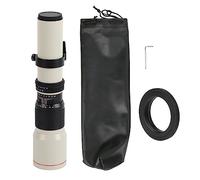 Fyearfly Téléobjectif 500 mm F8-F32 pour Olympus OM, mise au point manuelle pour la faune et le sport, design léger avec bague d'adaptation