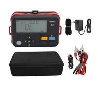 Fyearfly Testeur de Résistance de Moteur, 0,001 mΩ à 100,00 kΩ Compteur Numérique DC à Faible Résistance, Haute Précision 499 Ensembles de Données Micro Ohm Mètre avec USB, pour (EU)