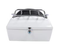 Fyearfly Topcase 48L ABS étanche avec dossier pour moto scooter Blanc