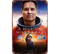 FYELVO Affiche de film « A Million Miles Away » rétro amusante en métal, décoration murale d'extérieur 20,3 x 30,5 cm