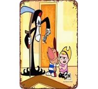 FYELVO Affiche de film The Grim Adventures of Billy & Mandy : Meet the Reaper - Plaque en métal amusante - Décoration murale d'extérieur - 20,3 x 30,5 cm