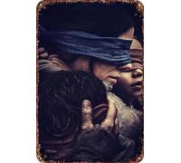 FYELVO Bird Box Sandra Bullock Tr Affiche rétro amusante en métal Décoration murale d'extérieur 20,3 x 30,5 cm