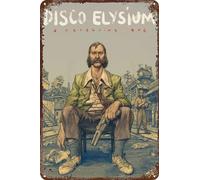 FYELVO Disco Elysium Key Art - Plaque en métal - Décoration murale pour salon, café - 30,5 x 20,3 cm