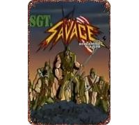 FYELVO G.I. Joe : Sgt. Savage and His Screaming Eagles : Old Soldiers Never Die Affiche de film rétro drôle en métal Décoration murale d'extérieur 20,3 x 30,5 cm