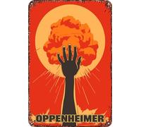 FYELVO oppenheimer Affiche décorative en étain pour salon, café, 30,5 x 20,3 cm