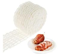 Fyeme Filet à viande de 10 m, 18 trous, élasticité jusqu'à 220 °C, pour envelopper des saucisses, filet de porc, rôti de bœuf, cuisse de porc