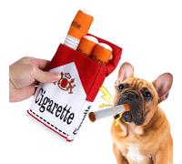 Fyeme Jouet pour chien en forme de cigarette - 20 x 11 x 3 cm - En tissu Oxford - En forme de cigare - Jouet couineur pour chien - Convient pour les grands chats et les chiens de taille moyenne