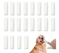 Fyfjur Brosse a Dent Chien, 20 Pièces Réutilisable Brosse a Dent pour Chien, Anti-Plaque Produits de Nettoyage, Efficace et Propre pour Chiens et Chats Compagnie