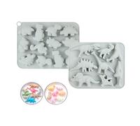 Fyfjur Moule Chocolat Silicone, 2 Pièces Moule à Chocolat Dinosaure, Moule en Silicone Chocolat, Bac a Glacon, Moules Silicone pour Bonbons, Chocolat, Gelée, Glaçons