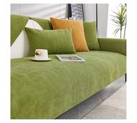 FYFWPA Housse de Canapé Douce en Chenille: Protection Antidérapante pour Canapé avec Motif Chien et Chat Style Vintage pour Canapés d'angle en U ou en L 1/2/3/4 Places(Green,70 * 150cm)