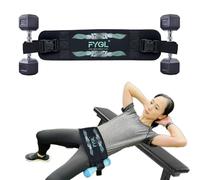 FYGL Hip-Thrust-Belt, Foldable Design, Slip-Resistant Padding, Supports 300 lbs, Ideal for Glutes Training with Dumbbells, Kettlebells & Plates, Great for Gym & Home Hip Thrust Workouts, Green