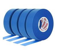 Fyguard 4 Rouleaux Ruban de Masquage, 50m x 24mm Ruban de Peintre Bleu Masking Tape Ruban de Papier de Peintre Résistant à la Chaleur pour Travaux de peinture, Rénovation, Artisanat