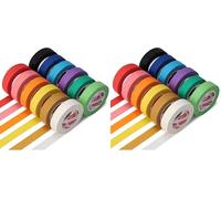 Fyguard Ruban De Masquage Coloré, 12 Rouleaux, 15 Mm X 13 M (Lot de 2)