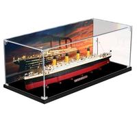 FYHCY Vitrine Compatible avec Le-Go Titanic 10294, Vitrine Anti-Poussière pour Modèles Titanic (Vitrine Uniquement) C,5mm