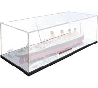 FYHCY Vitrine Compatible avec Le-Go Titanic 10294, Vitrine Anti-Poussière pour Modèles Titanic (Vitrine Uniquement) B,2mm