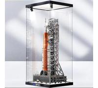 FYHCY Vitrine en Acrylique Transparente Compatible avec Le système de Lancement Spatial Le*Go 10341, vitrine Transparente Anti-poussière (modèle Non Inclus) E