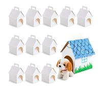 Fyhqwf 12 PièCes Coffrets Cadeaux Forme De Maison - Pliables En Adopter Un Chiot Cadeaux - Boite Cadeaux Chiot - IdéAl Pour Les FêTes, Les éVéNements Et Les Cours ， Facile à Transporter Et à Ranger