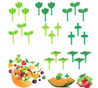 Fyihoxi 24 Pcs Fourchette à Fruits mini fourchettes pour enfants pics fourchettes à fruits pour enfants Réutilisables Pique Brochette pour Fruits Pour Dessert,Fruits,Collations,Gâteaux,Fêtes