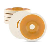 Fyihoxi 4 Pcs Disque de Polissage Polissage Meuleuse D'angle Bore Feutre de Laine Roue de Polissage 125mm Disque de Polissage Meuleuse pour Polissage Verre, Céramique, Plastique, Métal, Marbr