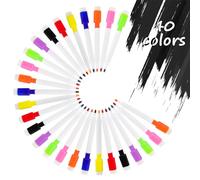 Fyihoxi 40 Pièces Feutre Effaçable pour Tableau Blanc - Marqueur Craie Liquide pour École, Bureau, Maison