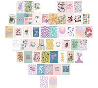 Fyihoxi 50 PCS Kit de Collage Mural 10 x 15 cm Photos Esthétiques Mural Image Aesthetic Room Decor Esthétiques De Collage Mural Image Esthétique Pour Chambre pour Décoration d'art Mural de Chambre