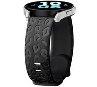 FYISWHO Bracelet Silicone pour Ticwatch E3 / E/GTH, 20mm Sport Leopard Bracelets de Remplacement pour Coros Pace 2 / Apex 2 / Apex 42mm