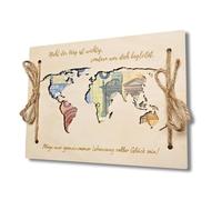 FYJCXCMP Cadeaux De Mariage Créatifs En Bois, Carte Du Monde En Bois, Cadeaux De Mariage Pour Les Jeunes Mariés, Cadeaux Rétro Personnalisés Pour Mariages, Anniversaires Et Vacances