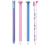 FYJCXCMP Stylos gel effaçables avec motif animal de dessin animé,boule sur les extrémités pour enlever l'encre sans consommer la feuille,Fournitures Scolaires Pour Enfants 0,7 mm (B)