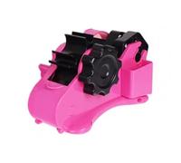 FYJL Scotch Distributeur de Ruban adhésif 3 Couleurs, Tampon antidérapant, Machine de découpe de Ruban de Bureau Semi-Automatique, Outil de Coupe Devidoir Scotch(Red)