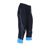 Fymlok Cuissard de Cyclisme,Cycliste Homme Short Moulant de Cyclisme rembourré en Gel 9D for vélo, VTT, Sport, Respirant, à séchage Rapide, for Femmes, 3/4(Blue,3XL)